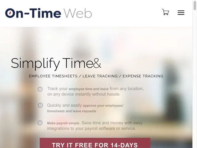 Tarifs On-Time Web Avis logiciel de gestion des temps