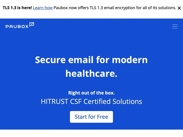 Tarifs Paubox Avis logiciel de sécurité des emails