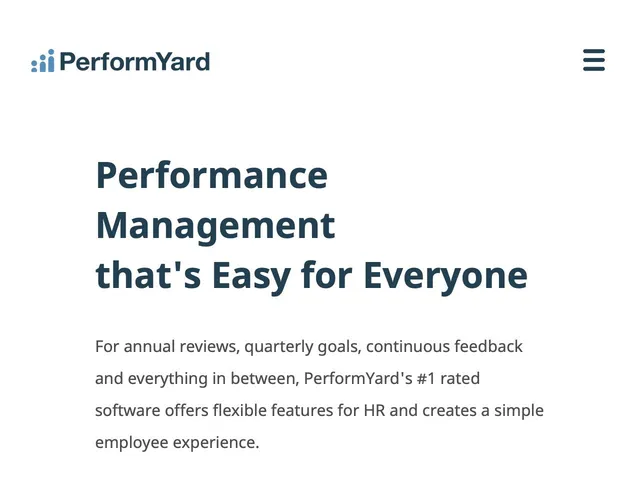 Tarifs PerformYard Avis logiciel de gestion de la performance des employés