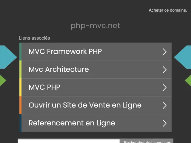 Tarifs PHP-MVC Avis langage de Programmation - Frameworks