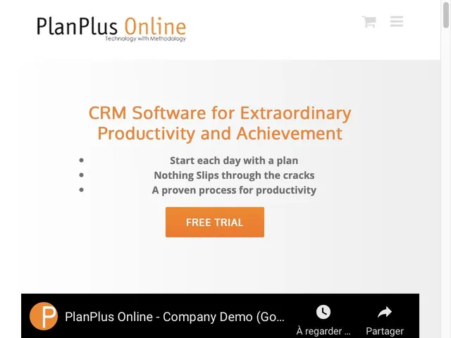 Tarifs PlanPlusOnline Avis logiciel de gestion des opérations de vente