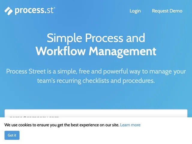 Tarifs Process Street Avis logiciel de gestion des processus métier (BPM - Business Process Management - Workflow)