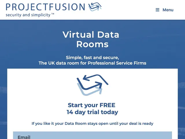Tarifs Projectfusion Avis logiciel Virtual Data Room (VDR - Salle de Données Virtuelles)