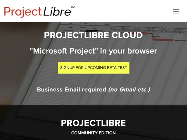 Tarifs ProjectLibre Avis logiciel de gestion de projets