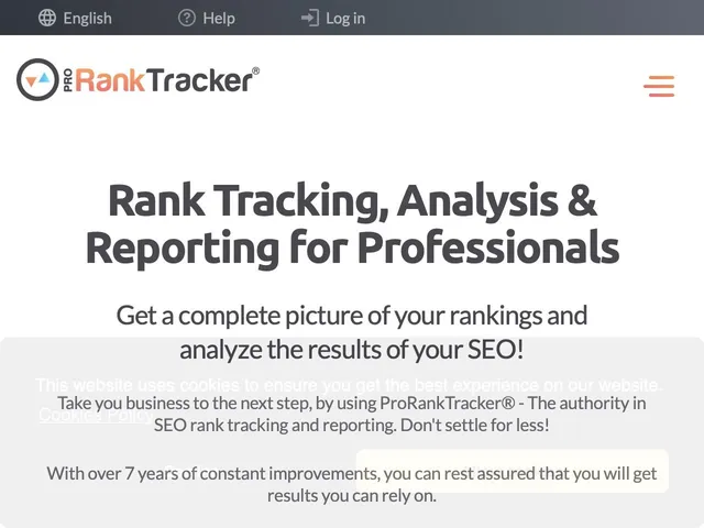 Tarifs Proranktracker.com Avis logiciel de suivi du positionnement (ranking - serp)