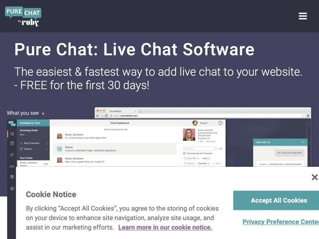 Tarifs Pure Chat Avis logiciel d'analyse des visiteurs