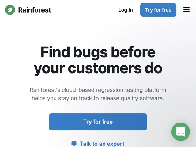 Tarifs Rainforest QA Avis test par crowdsourcing