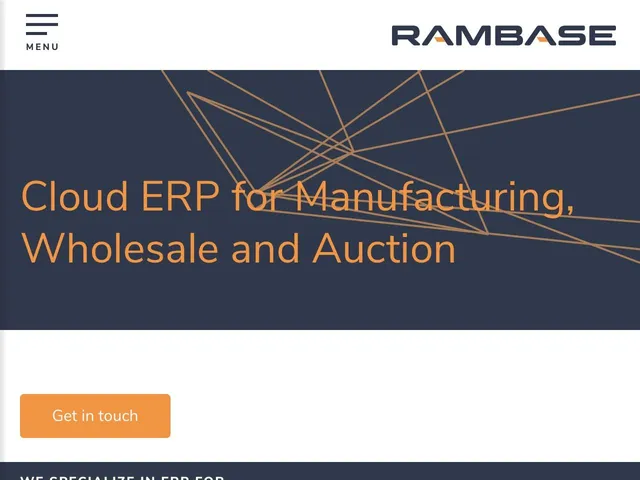 Tarifs RamBase Avis logiciel ERP (Enterprise Resource Planning)