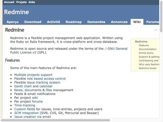 Tarifs Redmine Avis logiciel de gestion de projets