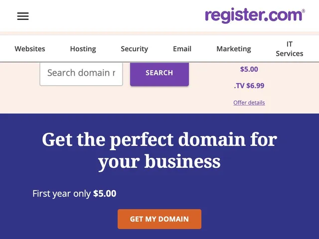 Tarifs Register.com Domain Registration Avis outil d'Hébergement Web - Serveurs