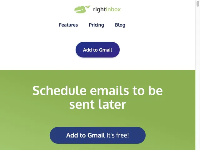 Tarifs RightInbox Avis logiciel de programmation d'emails