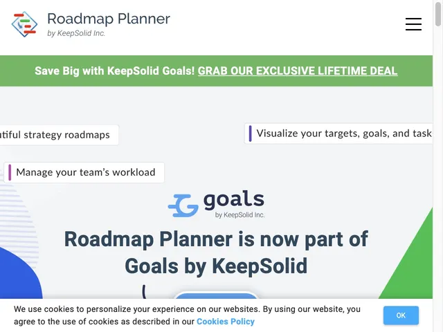 Tarifs Roadmap Planner Avis logiciel de feuille de route produits