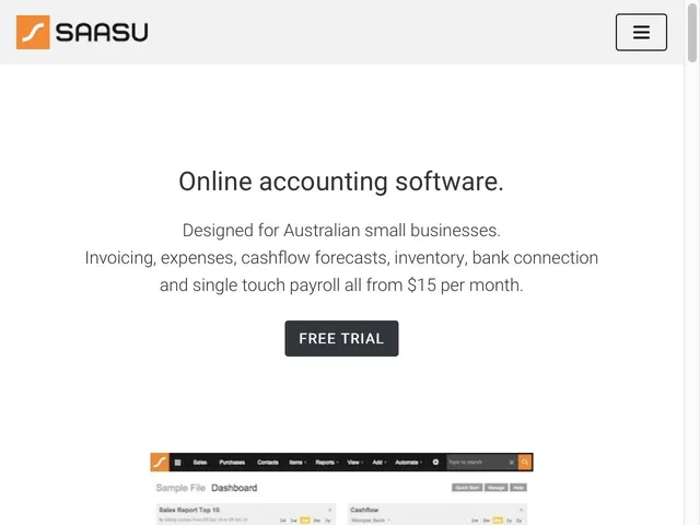 Tarifs Saasu Avis logiciel de comptabilité pour les petites entreprises