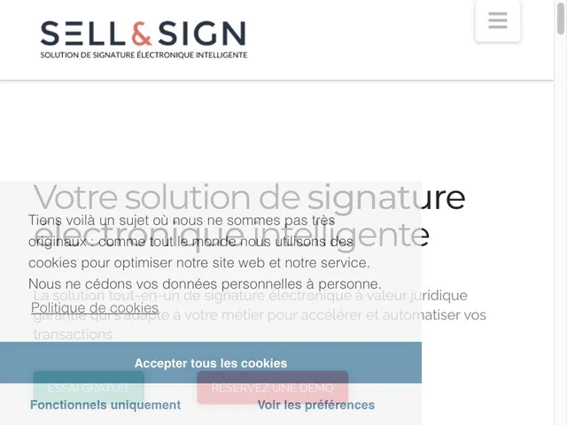 Tarifs Sell&Sign Avis logiciel de signatures électroniques