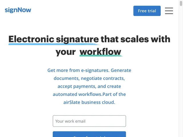 Tarifs SignNow Avis logiciel de signatures électroniques