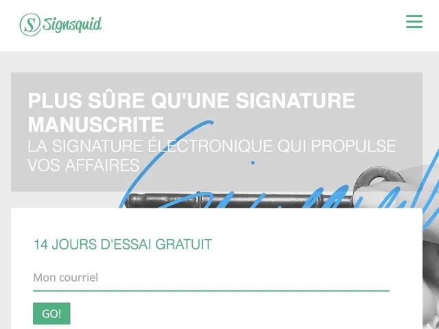 Tarifs Signsquid Avis logiciel de signatures électroniques