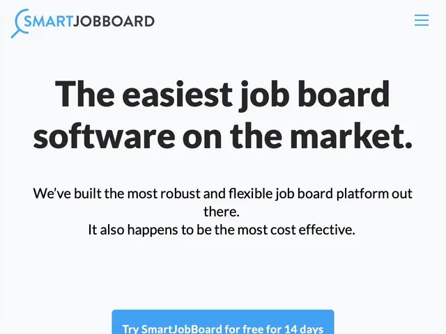 Tarifs Smart Job Board Avis logiciel de gestion d'un job board