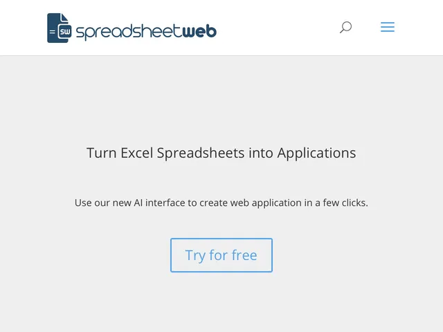 Tarifs SpreadsheetWEB Avis framework d'applications mobiles