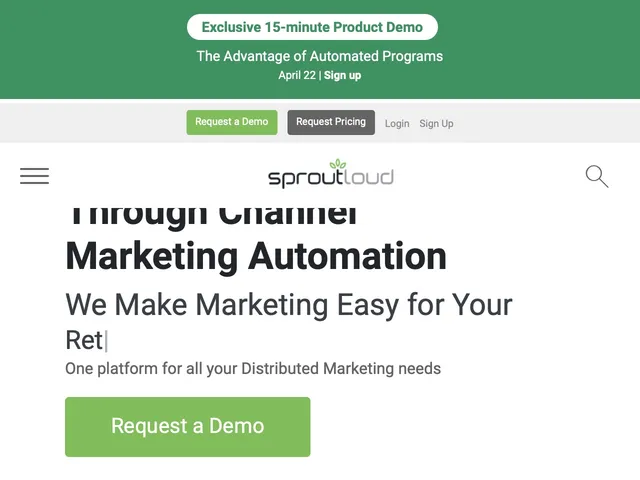 Tarifs SproutLoud Avis logiciel de marketing en ligne