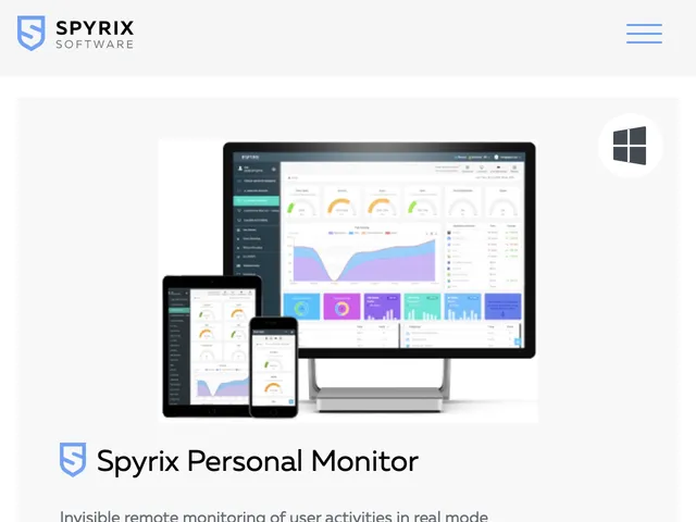 Tarifs Spyrix Personal Monitor Avis logiciel Commercial - Ventes