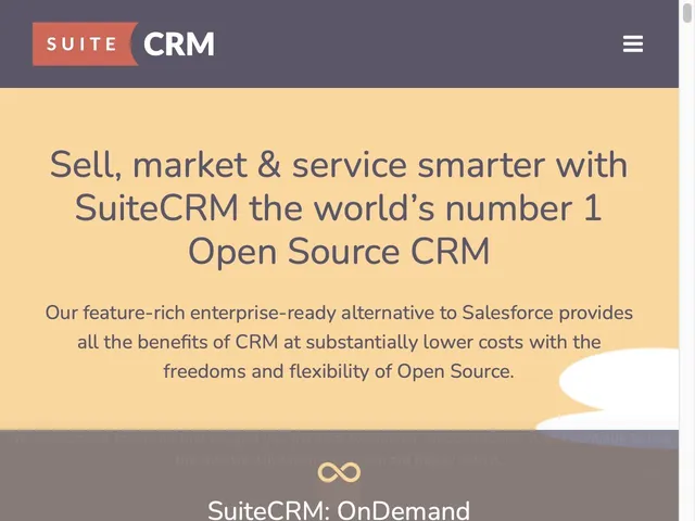 Tarifs SuiteCRM Avis logiciel CRM (GRC - Customer Relationship Management)