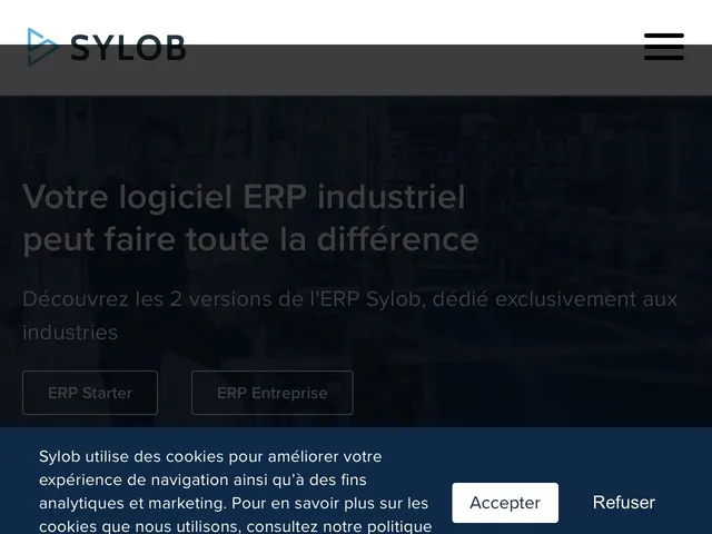 Tarifs Sylob 5 Avis logiciel ERP (Enterprise Resource Planning)