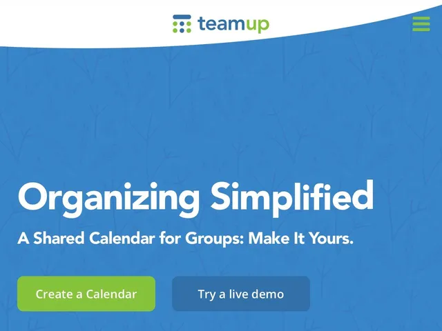 Tarifs Teamup Calendar Avis logiciel de gestion d'agendas - calendriers - rendez-vous