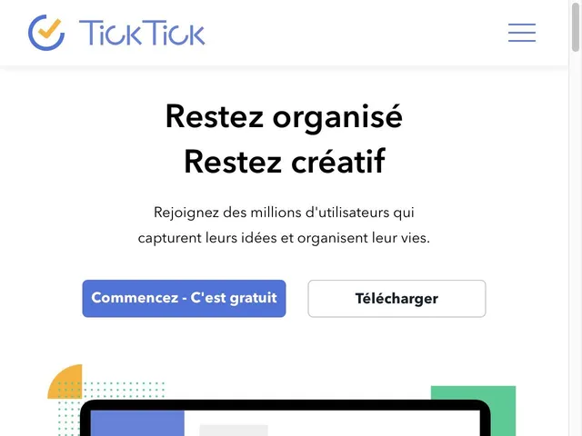 Tarifs TickTick Avis logiciel Productivité