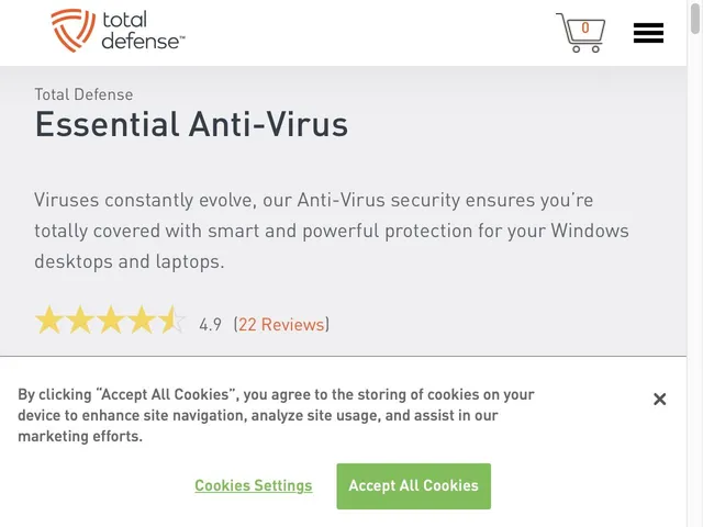 Tarifs Total Defense Anti-Virus Avis logiciel antivirus