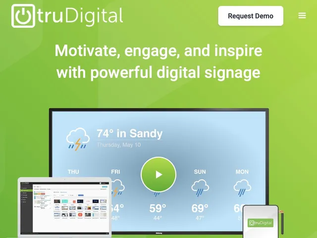 Tarifs truDigital Signage Avis logiciel de signalétique digitale (digital signage)