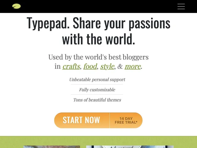 Tarifs TypePad Avis plateforme de blogs