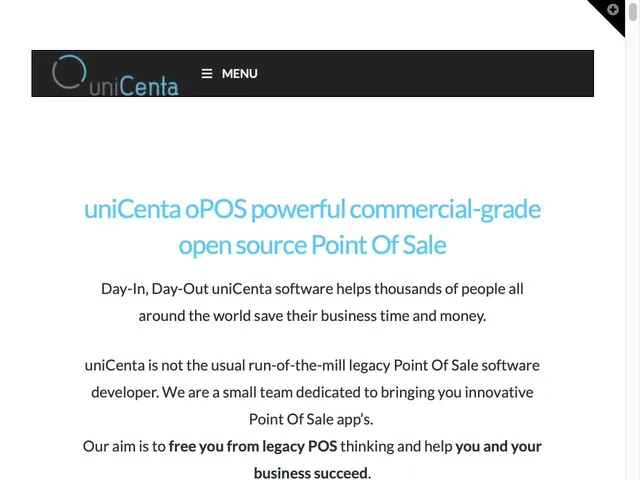 Tarifs uniCenta oPOS Avis logiciel de gestion de points de vente (POS)