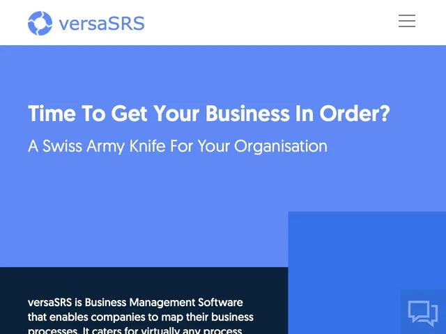 Tarifs versaSRS Avis logiciel de gestion des processus métier (BPM - Business Process Management - Workflow)