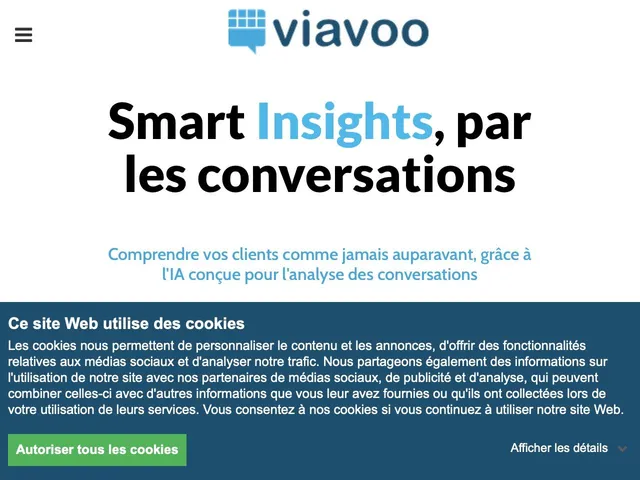 Tarifs Viavoo - CX Analytics Avis logiciel de marketing analytics
