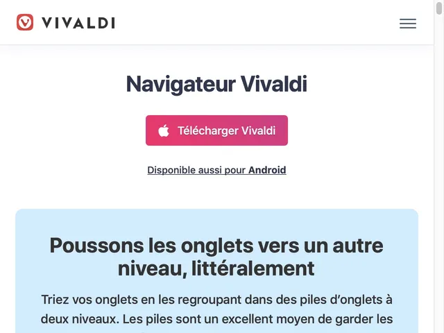 Tarifs Vivaldi Browser Avis navigateur Internet