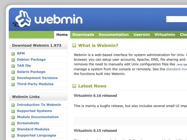 Tarifs Webmin Avis logiciel de Devops