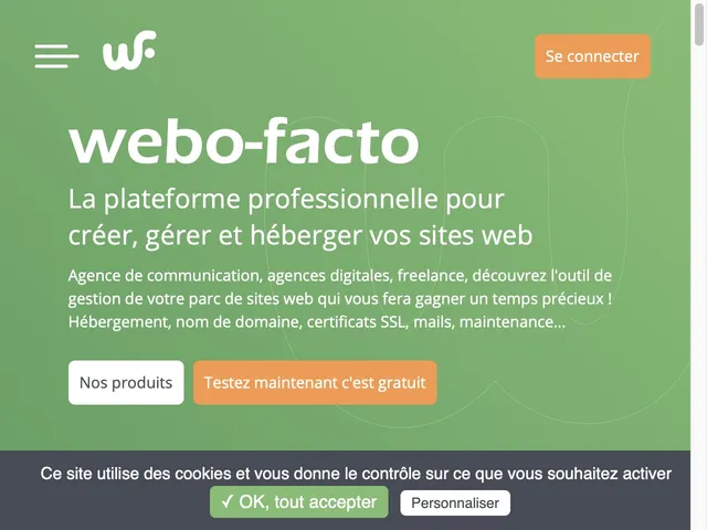 Tarifs Webo Facto Avis CMS - Gestion de contenu Web