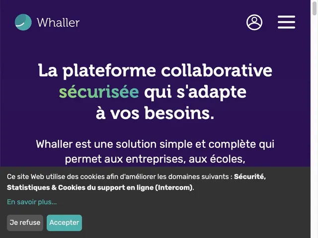 Tarifs Whaller Avis logiciel de collaboration en équipe - Espaces de travail collaboratif - plateforme collaboratives