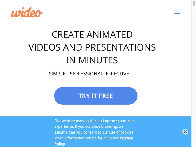 Tarifs Wideo Avis logiciel de montage vidéo - animations interactives