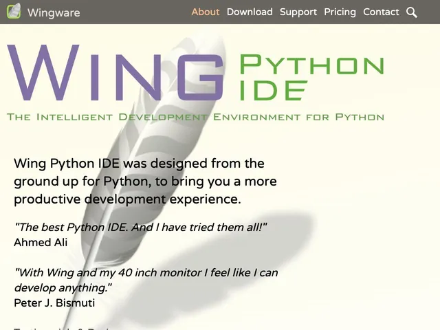 Tarifs Wing Python IDE Avis logiciel de Devops