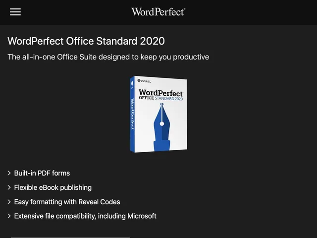 Tarifs Corel WordPerfect Office Avis logiciel Productivité