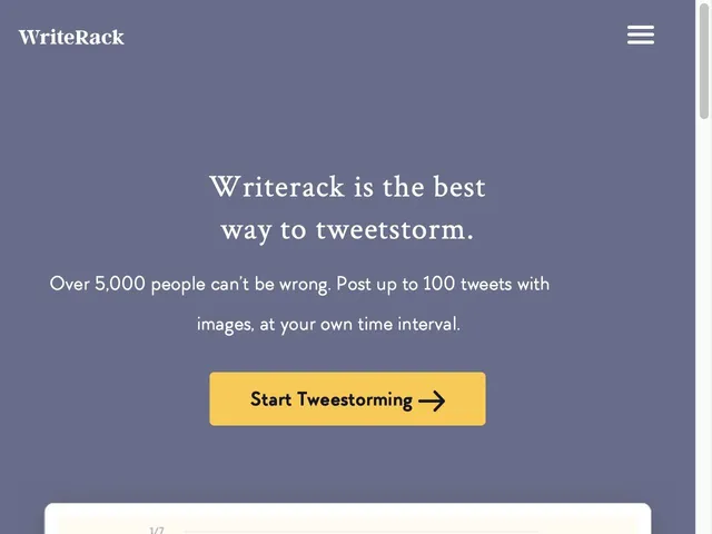 Tarifs Writerack Avis logiciel de marketing pour Twitter