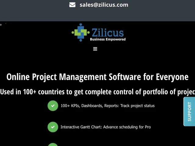 Tarifs ZilicusPM Avis logiciel de gestion de projets