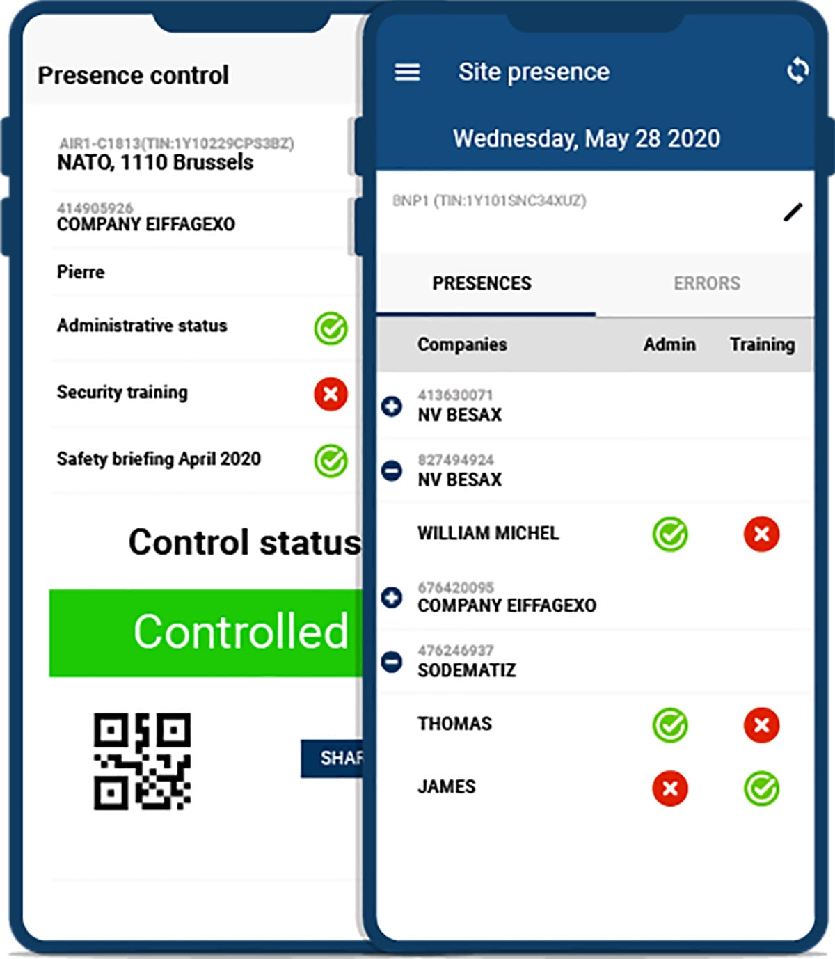 Presence Control App