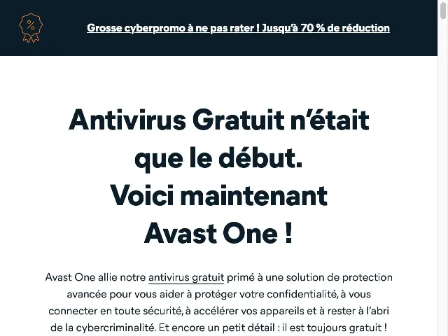 Avast Internet Security Promotion Réduction