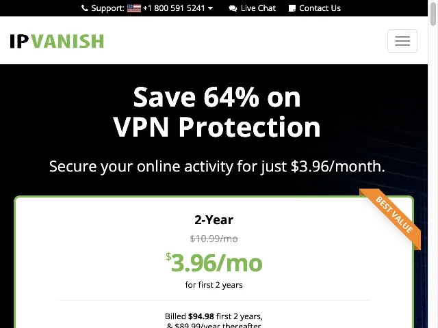 IPVanish VPN Promotion Réduction