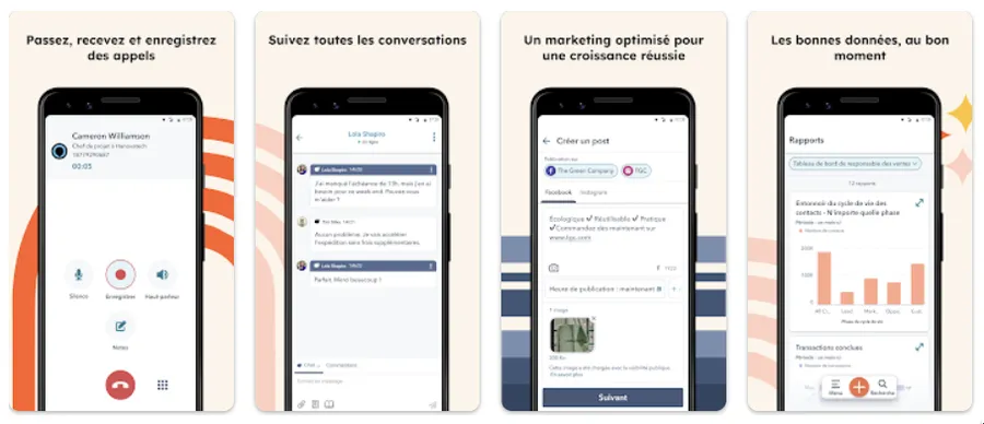 HubSpot : application mobile compatible Android et iPhone