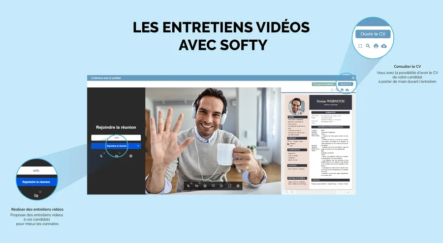 softy interface entretiens videos