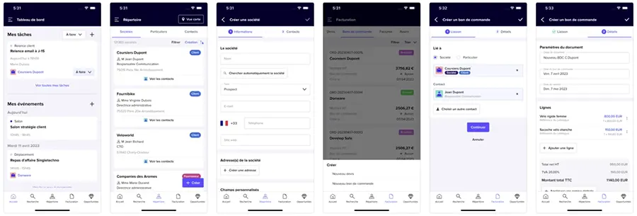 Sellsy Facturation et Gestion : application mobile