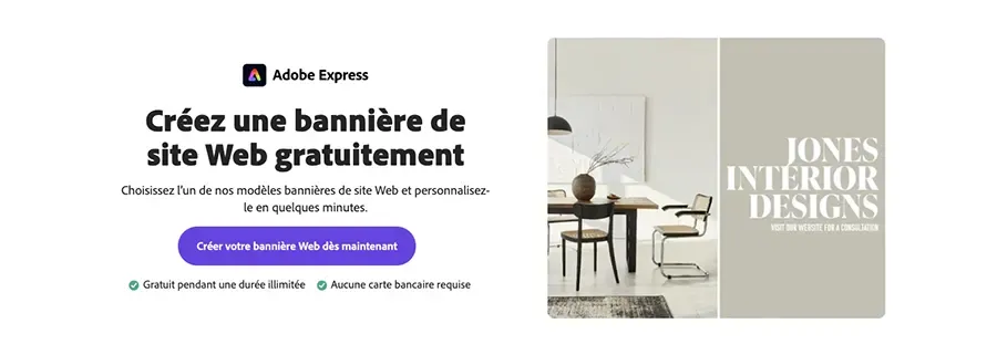 Comment créer une bannière web pour son site
